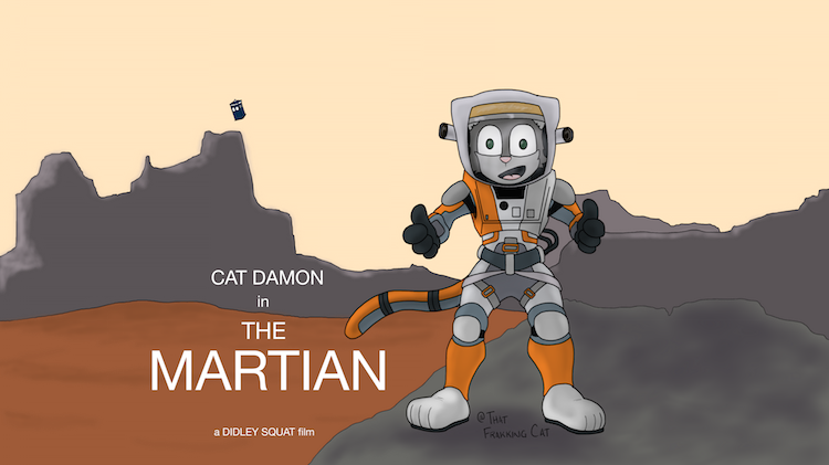 Cat Damon is the Martian Fonz. A Didley Squat film.